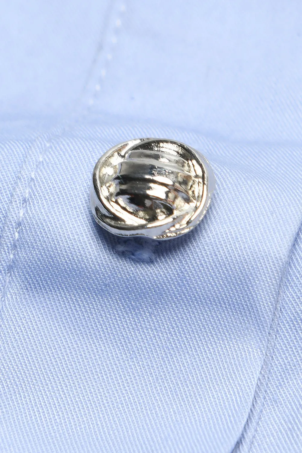 100% Cotton Blue Shirt for Women
