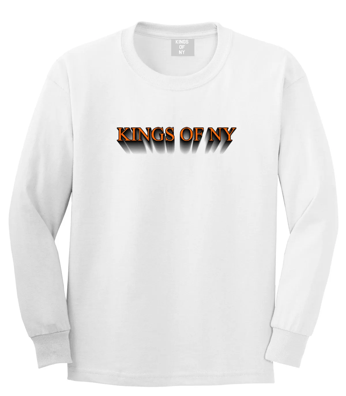 3D Text Long Sleeve T-Shirt