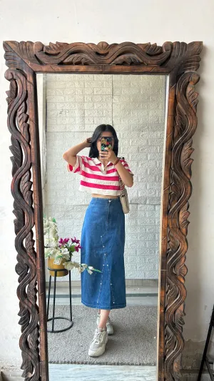 41) Korean skirt 31 waist/l:28