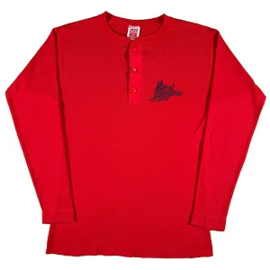 80s Wise River Montana Henley Thermal- S