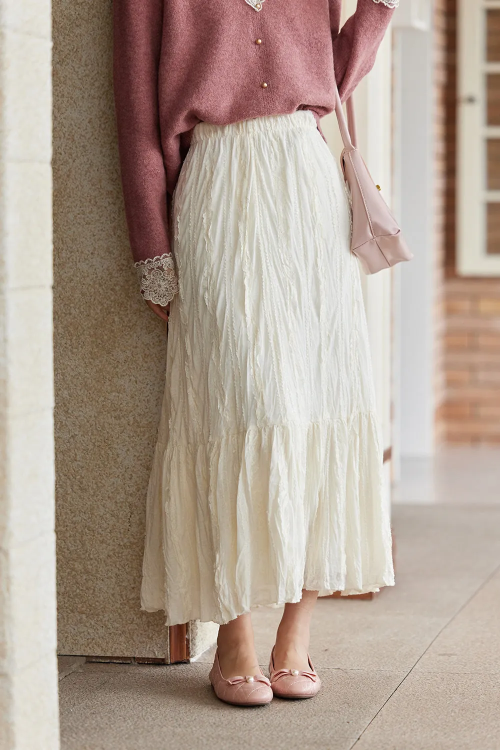 A Line Maxi Floral Women's Skirt