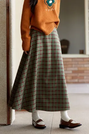 A Line Maxi Skirt for Women
