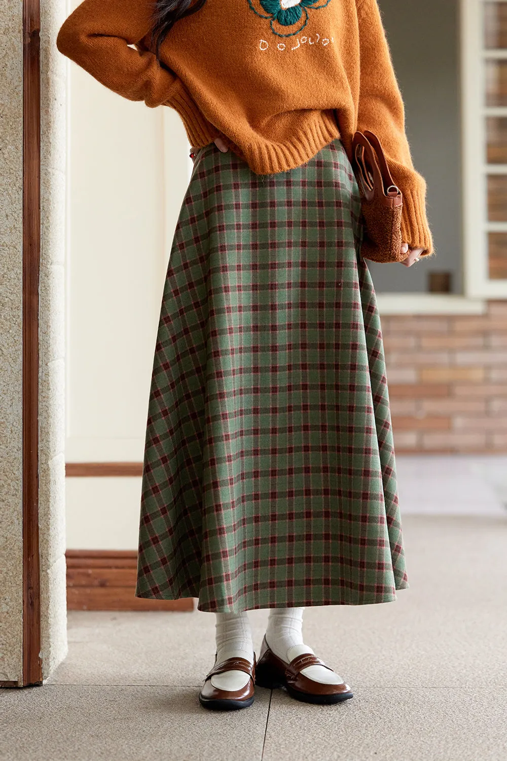 A Line Maxi Skirt for Women