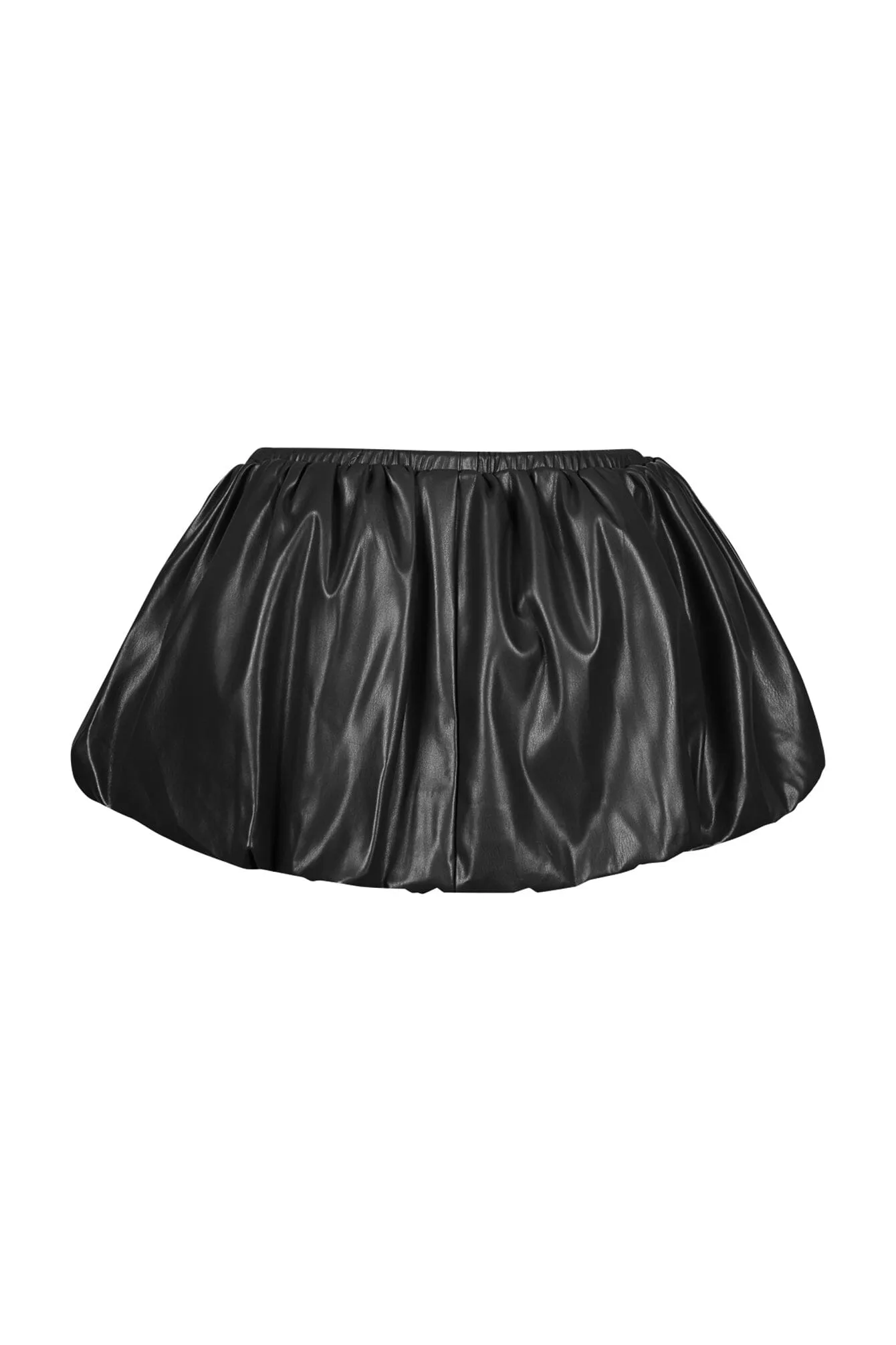 Adeline Faux Leather Bubble Mini Skirt