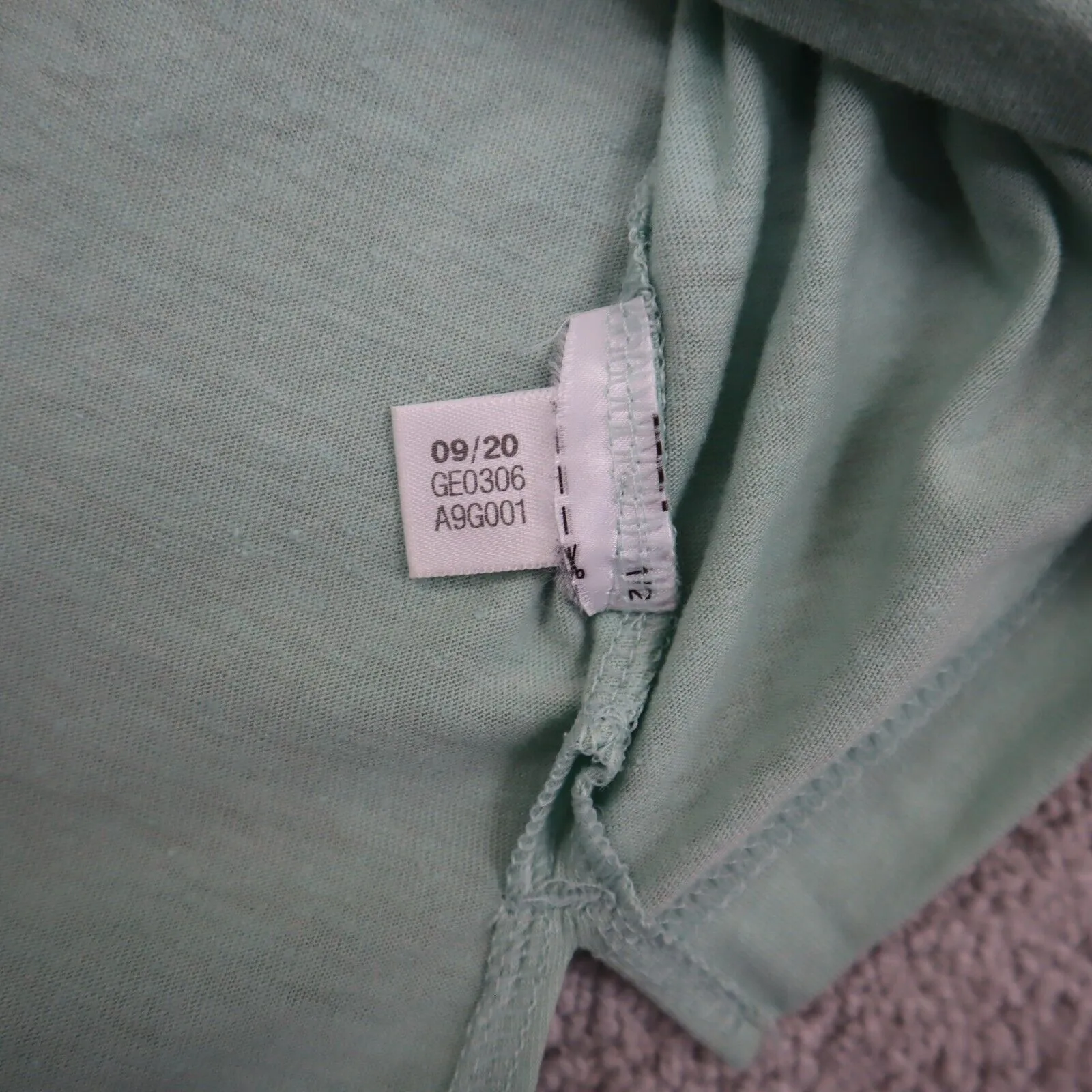 Adidas Climalite Womens Crew Neck T Shirt Short Sleeve Light Green Size XS