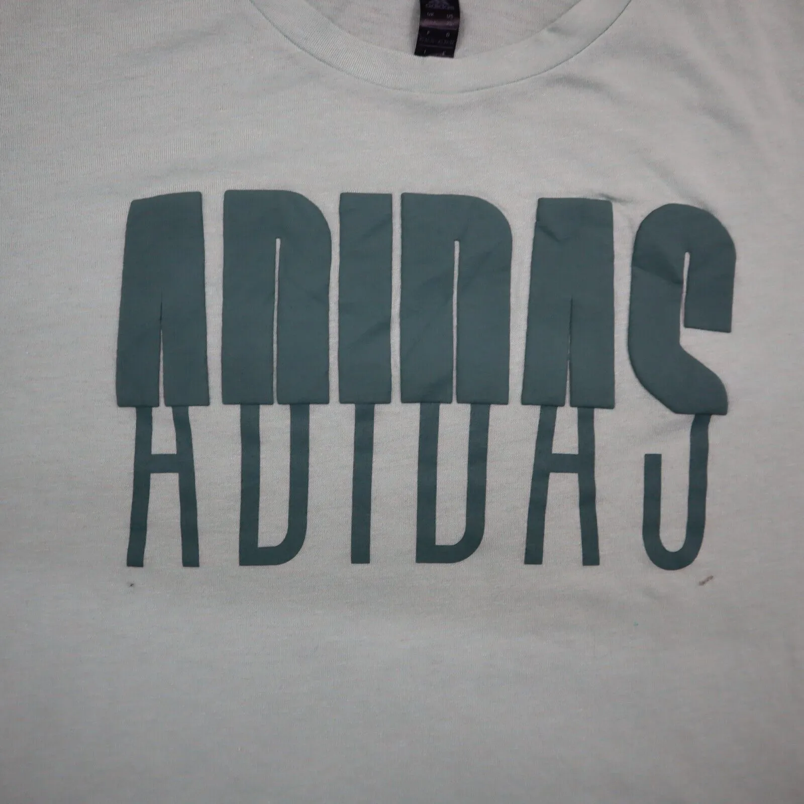 Adidas Climalite Womens Crew Neck T Shirt Short Sleeve Light Green Size XS