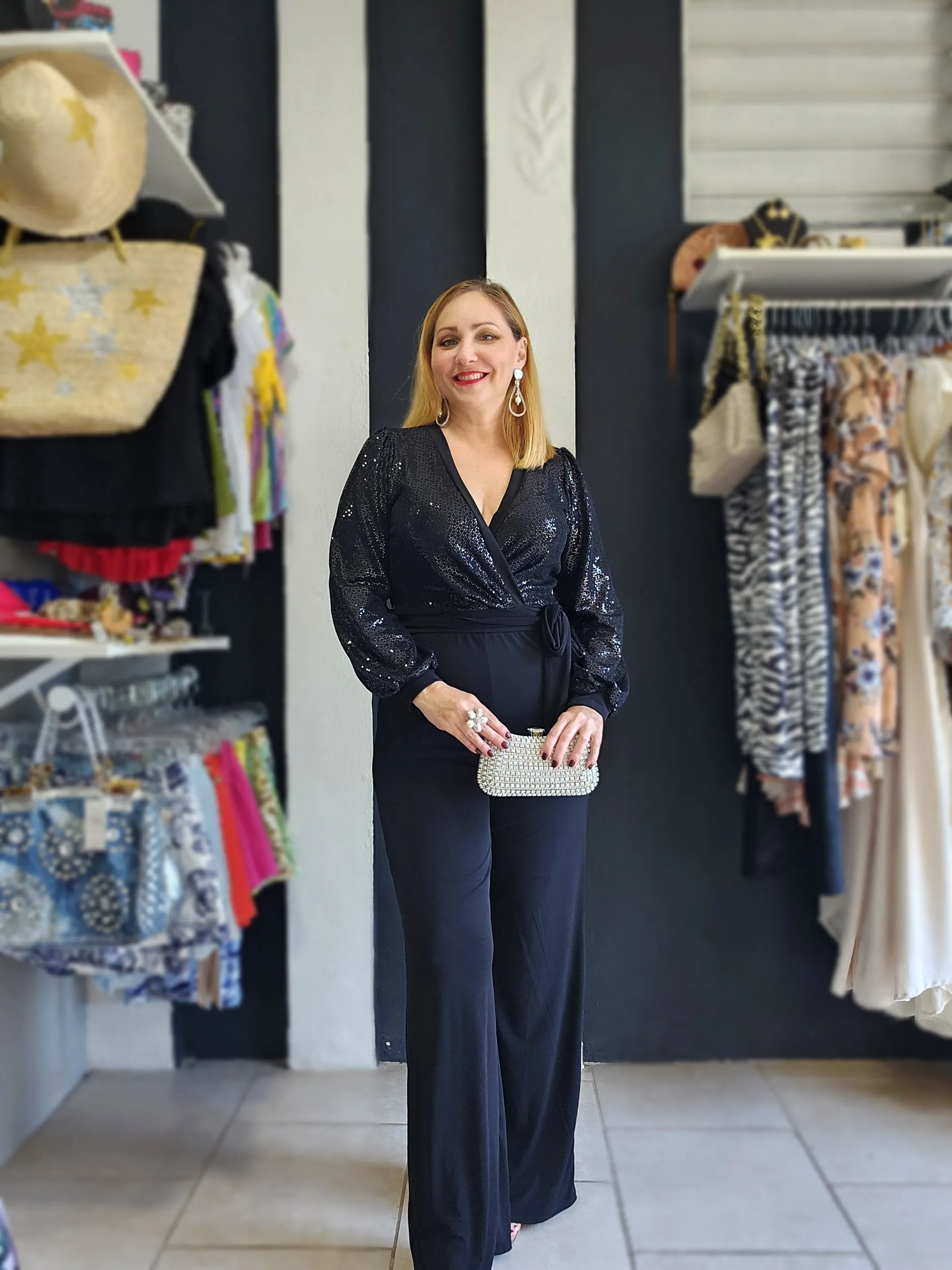 Alexa Sequins Jumpsuit