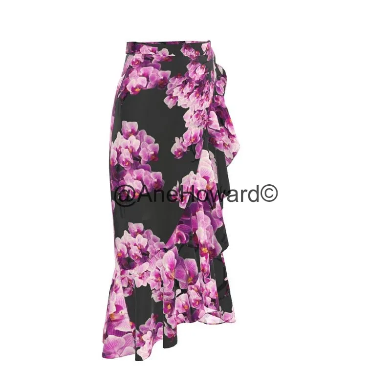 Aloha Flounce Maxi Skirt