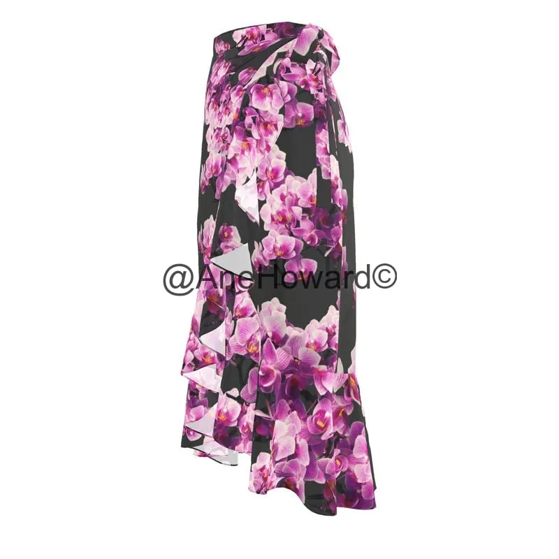 Aloha Flounce Maxi Skirt