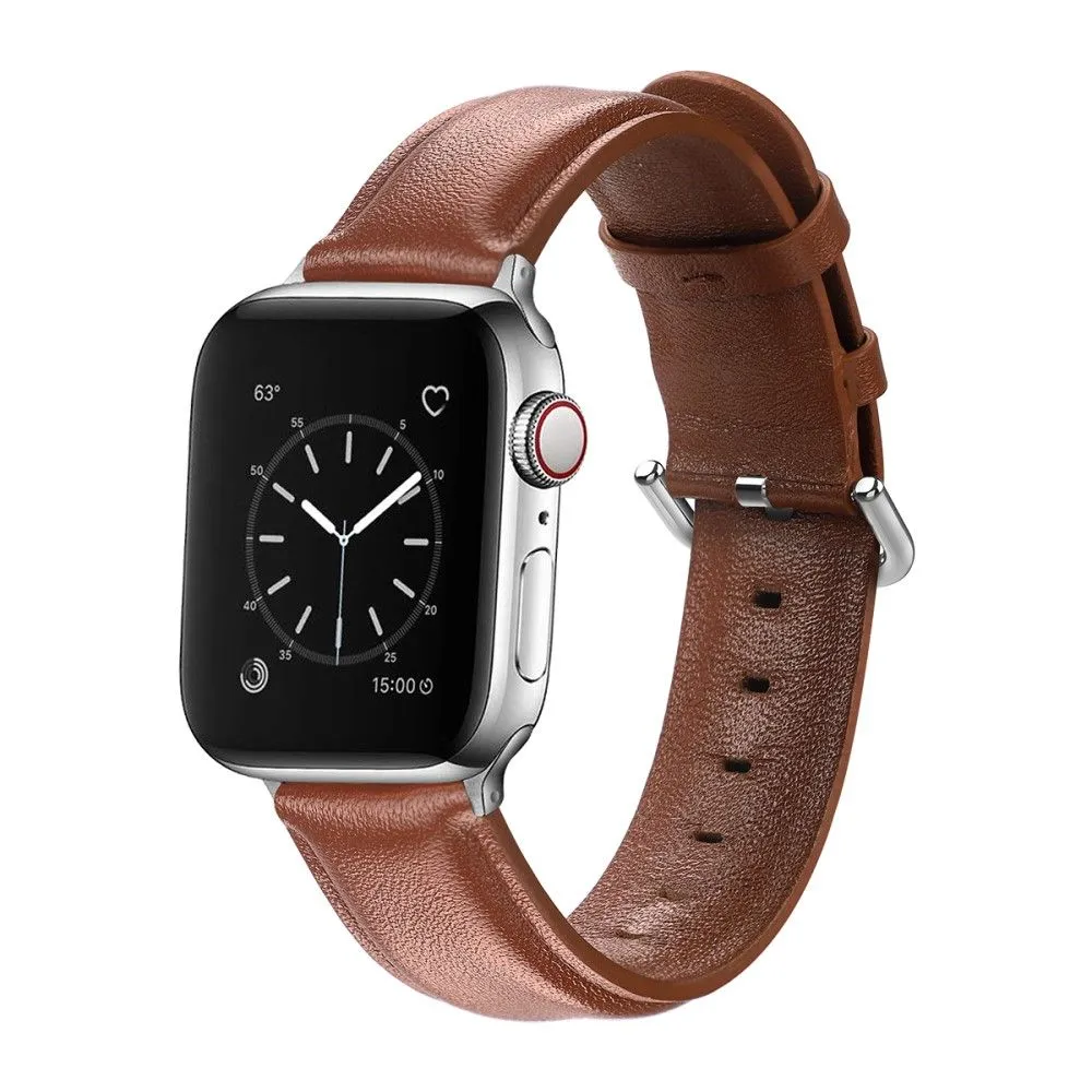 Apple Watch (41mm) cowhide genuine leather watch strap - Brown
