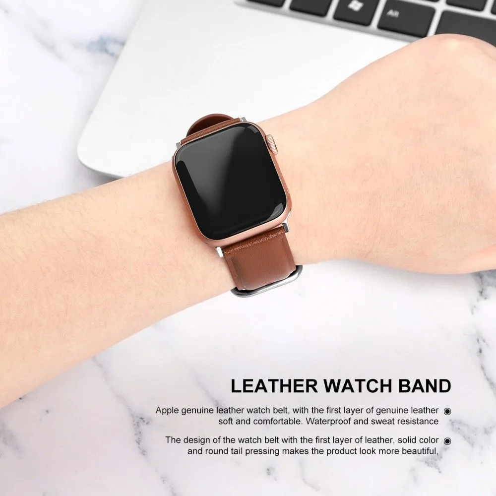 Apple Watch (41mm) cowhide genuine leather watch strap - Brown