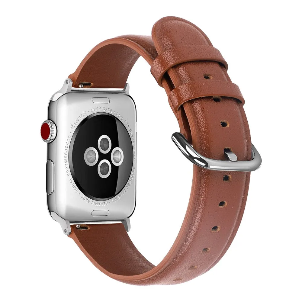 Apple Watch (41mm) cowhide genuine leather watch strap - Brown
