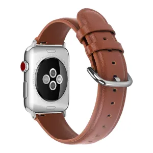 Apple Watch (41mm) cowhide genuine leather watch strap - Brown
