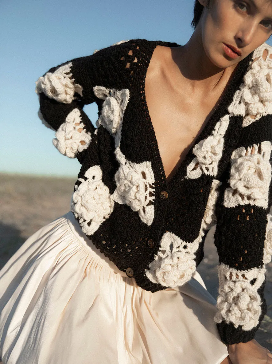 Belinda Cardigan | Black & White