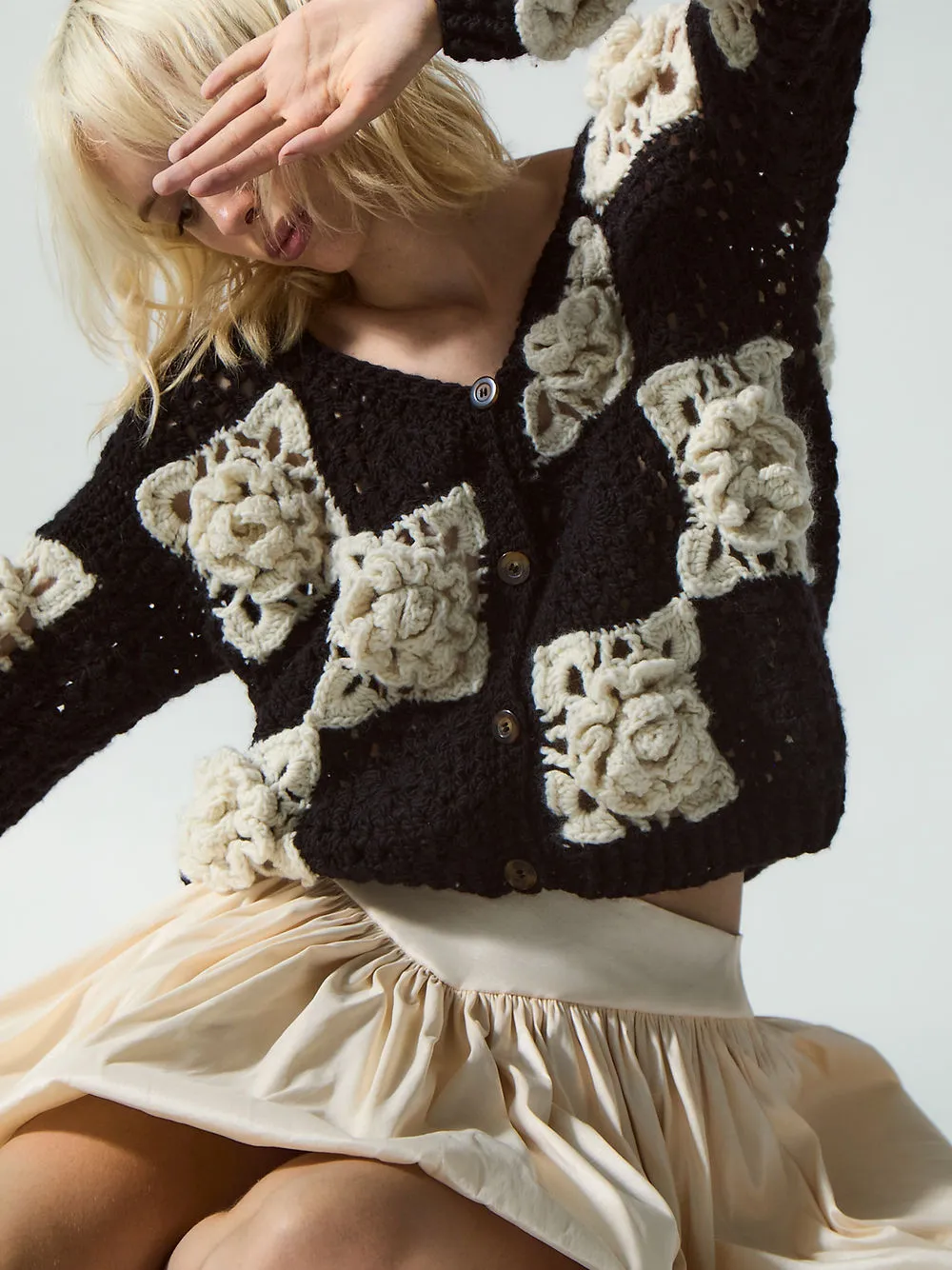 Belinda Cardigan | Black & White