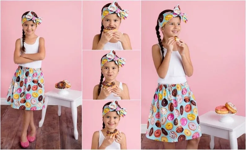 Black Ice Cream Skirt