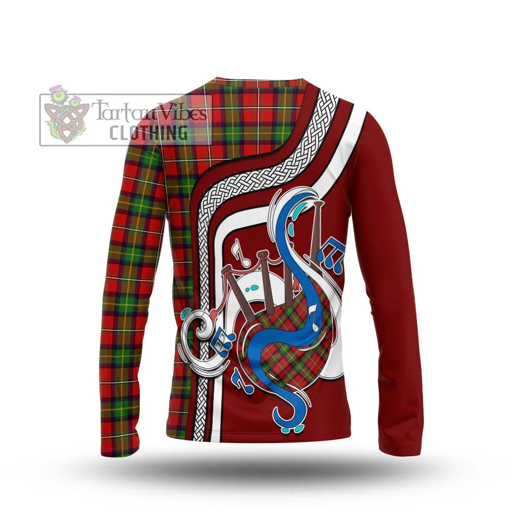 Boyd Tartan Long Sleeve T-Shirt with Epic Bagpipe Style