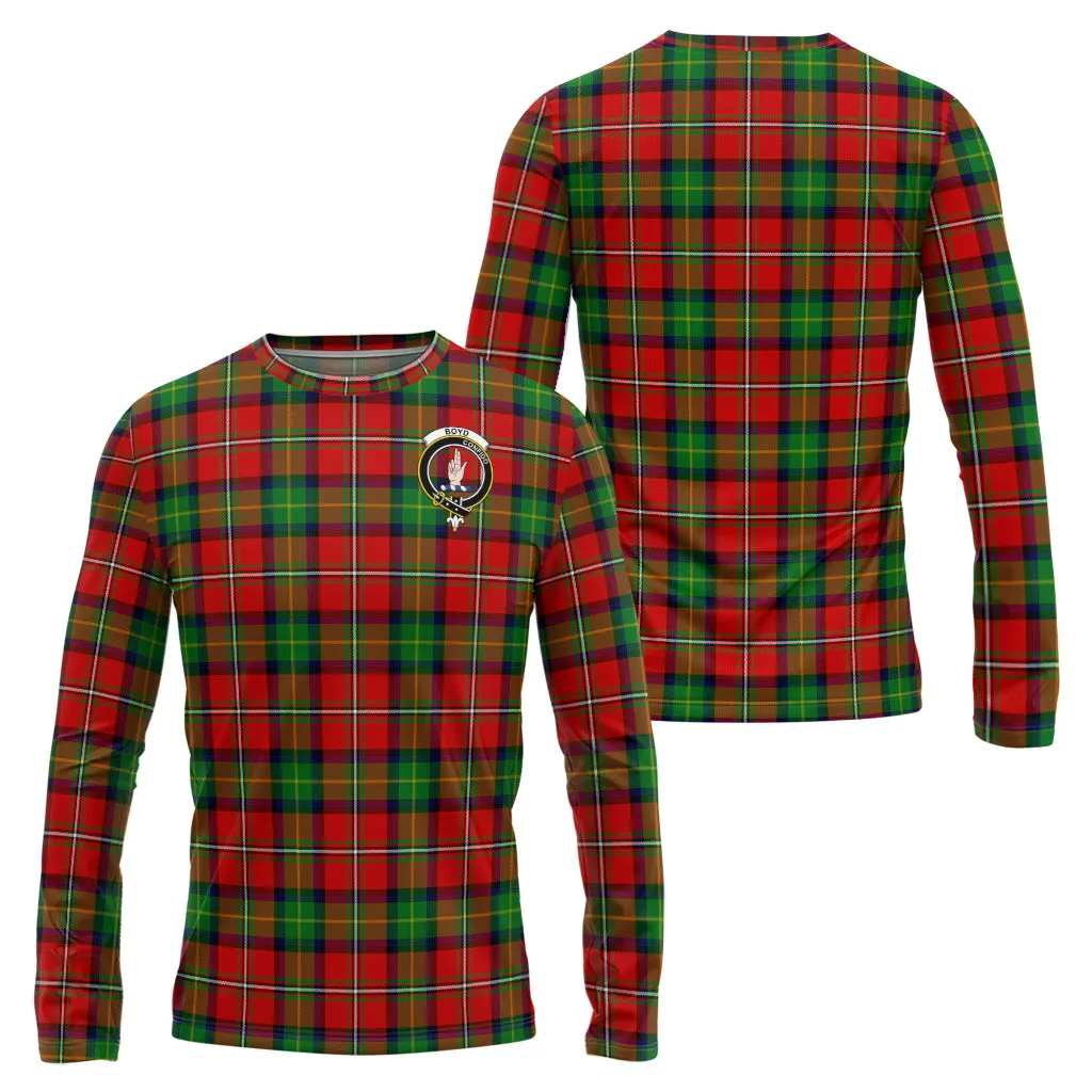 Boyd Tartan Long Sleeve T-Shirt with Family Crest