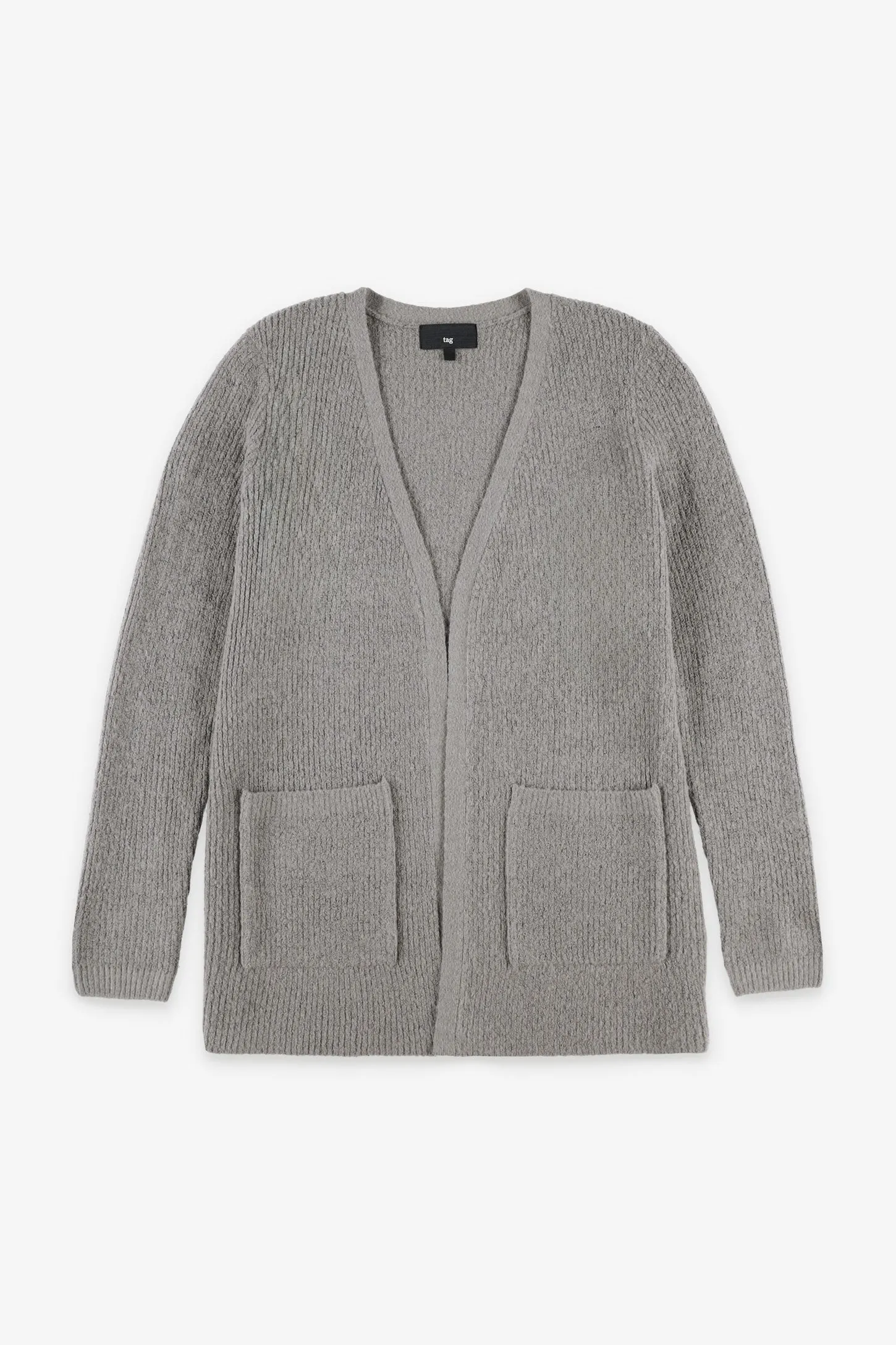 Cardigan en tricot côtelé - Femme