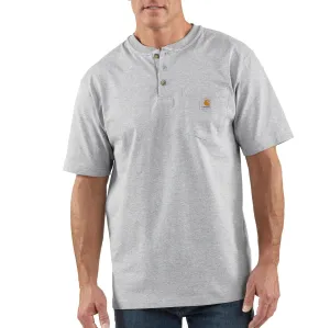 CARHARTT - Loose Fit Heavyweight Short-Sleeve Pocket Henley T-Shirt