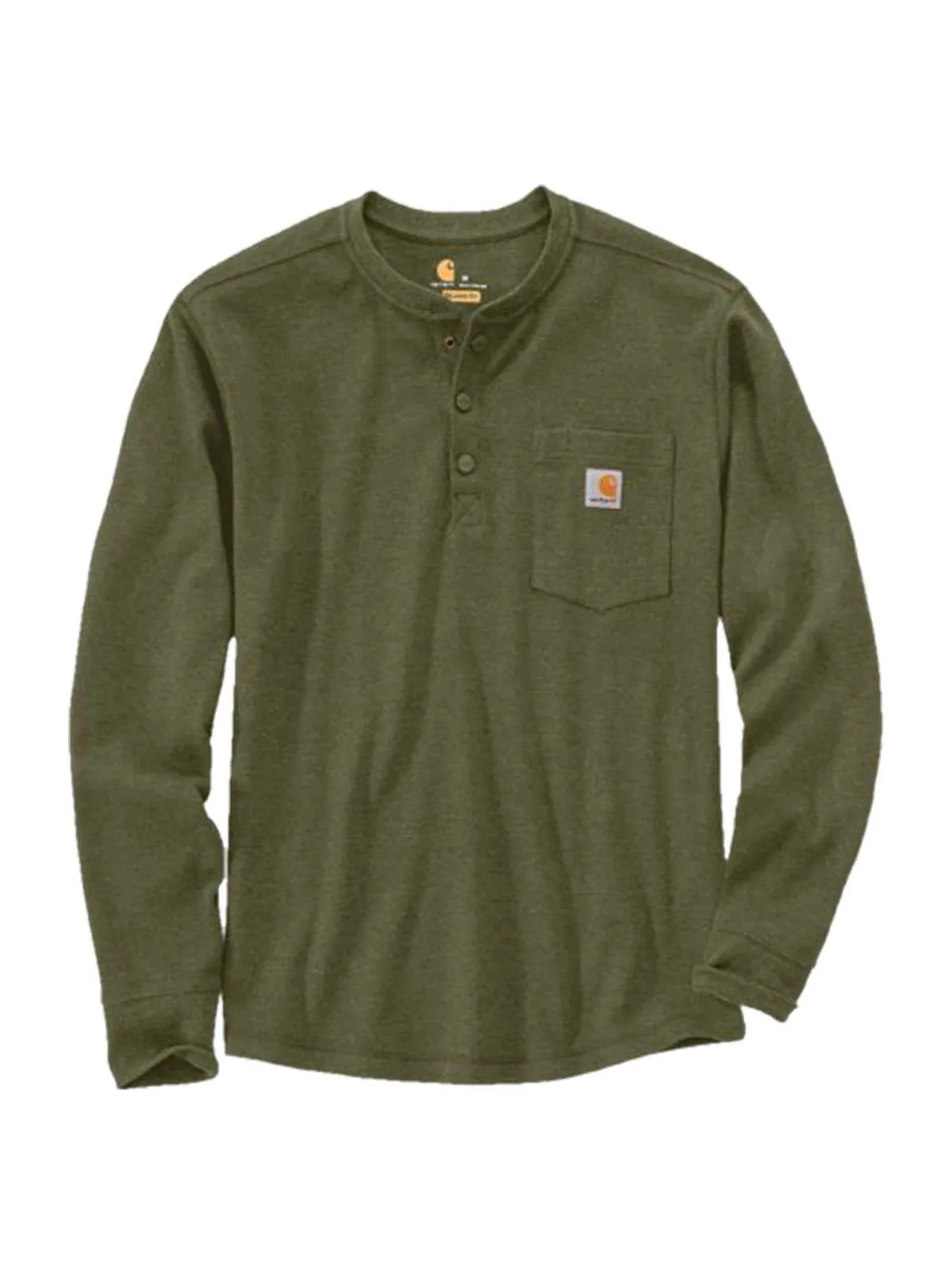 Carhartt&#x20;104429&#x20;Thermal&#x20;Henley&#x20;Pocket&#x20;T-Shirt&#x20;Long&#x20;Sleeve