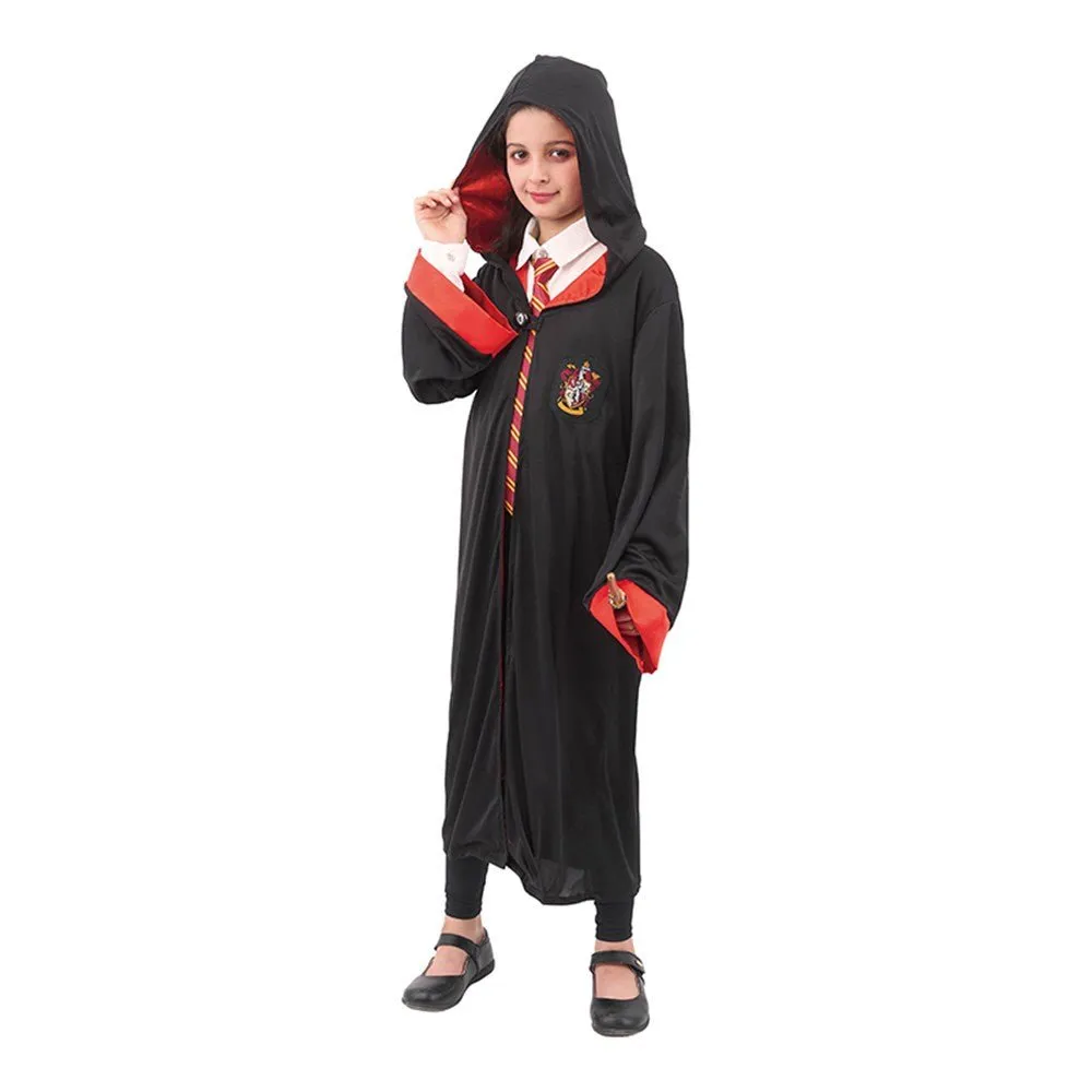 Children Wizard Harry Potter Style Unisex Costume - Red Gryffindor House