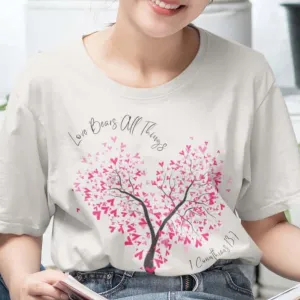 Christian Love t-Shirt Wedding Shirt Valentines Love Bears All Things Tee
