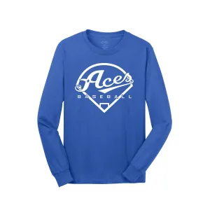 Cincy Aces 2020 - Core Cotton Long Sleeve Tee (Royal)