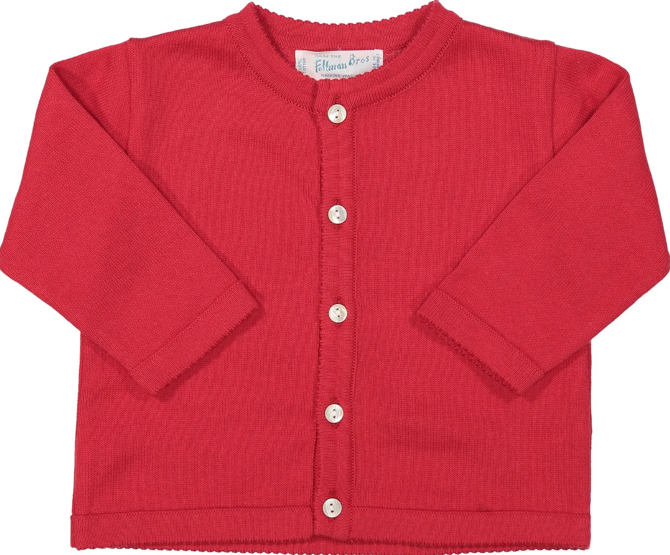 Classic Red Knit Cardigan - Select Size