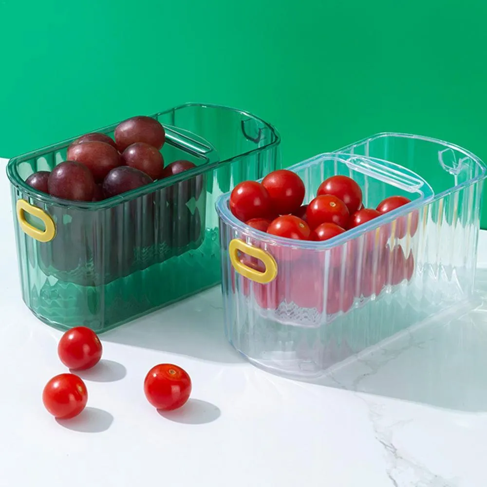 Clear Stack Transparent Double-Layer Basket