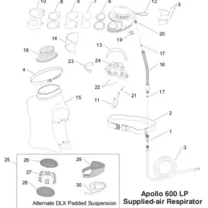Clemco 23801 Apollo 600 Cape Attachment Band