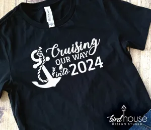 Cruising Our Way into 2023 Cruise Shirt, New Years Graphic Tee