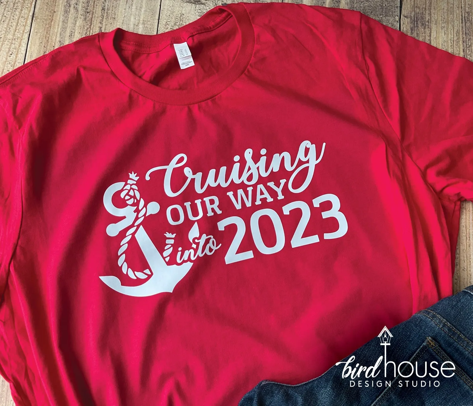 Cruising Our Way into 2023 Cruise Shirt, New Years Graphic Tee