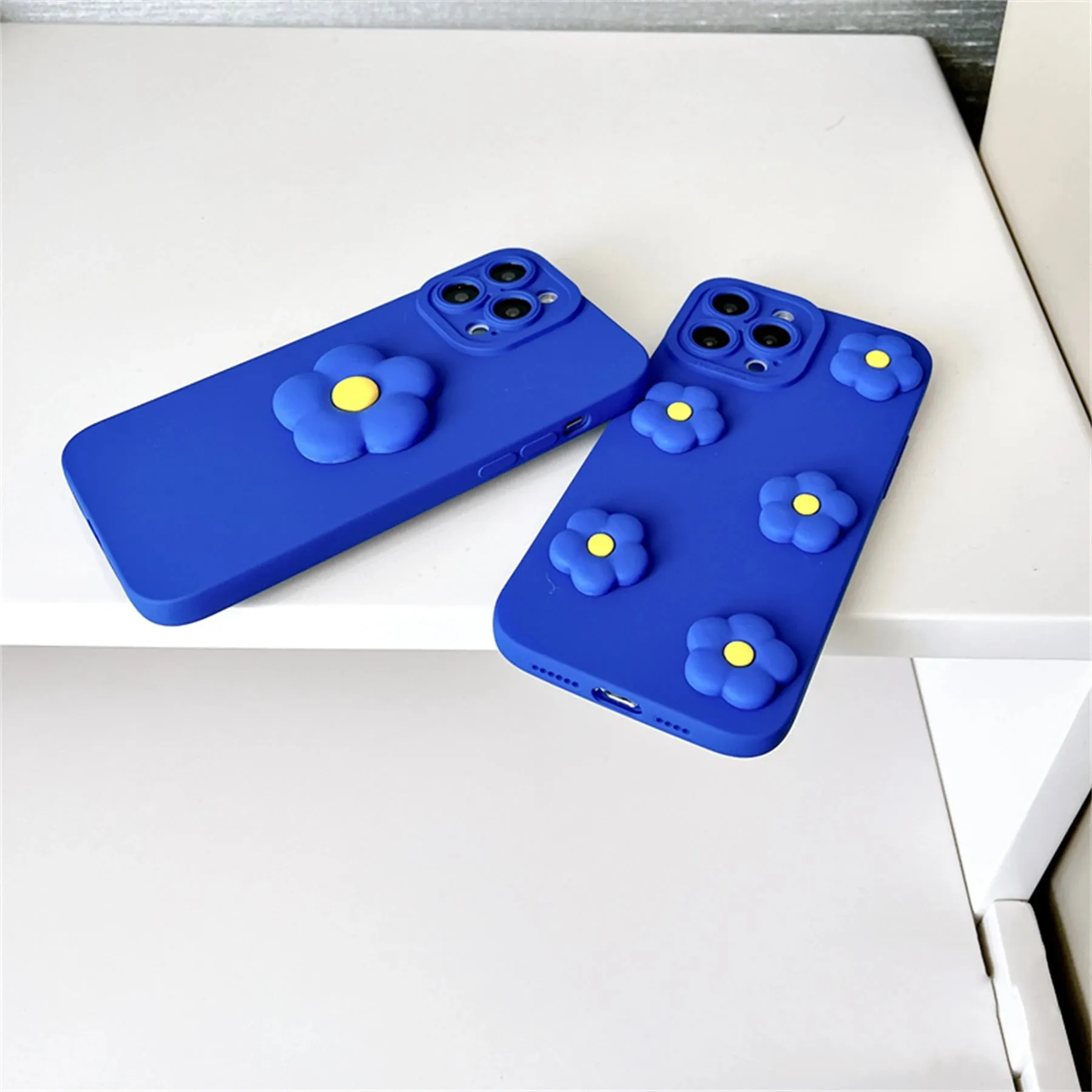 Cute 3D Flowers Phone Case Cover For iPhone 15 14 13 12 11 Pro Max Plus X XS XR