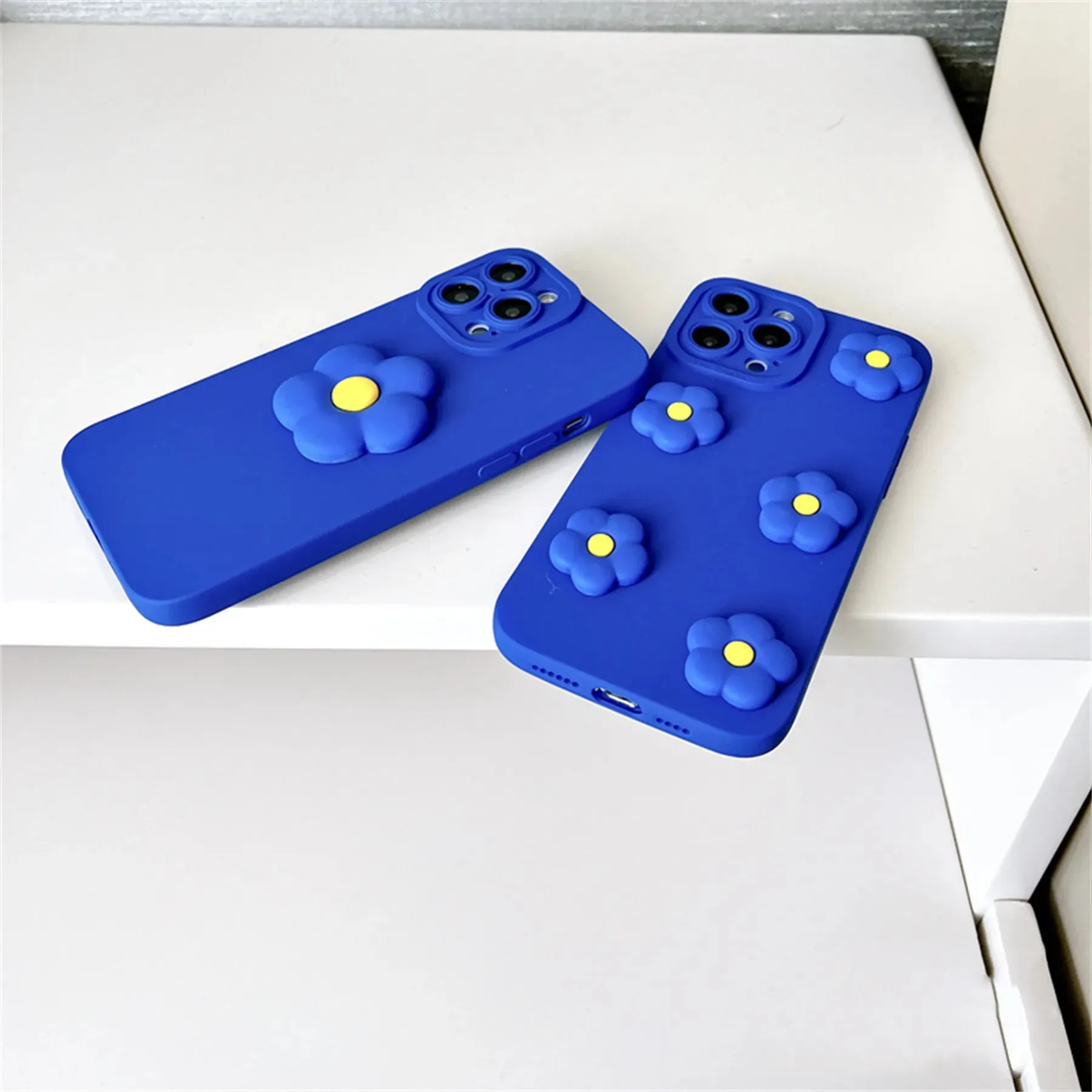 Cute 3D Flowers Phone Case Cover For iPhone 15 14 13 12 11 Pro Max Plus X XS XR