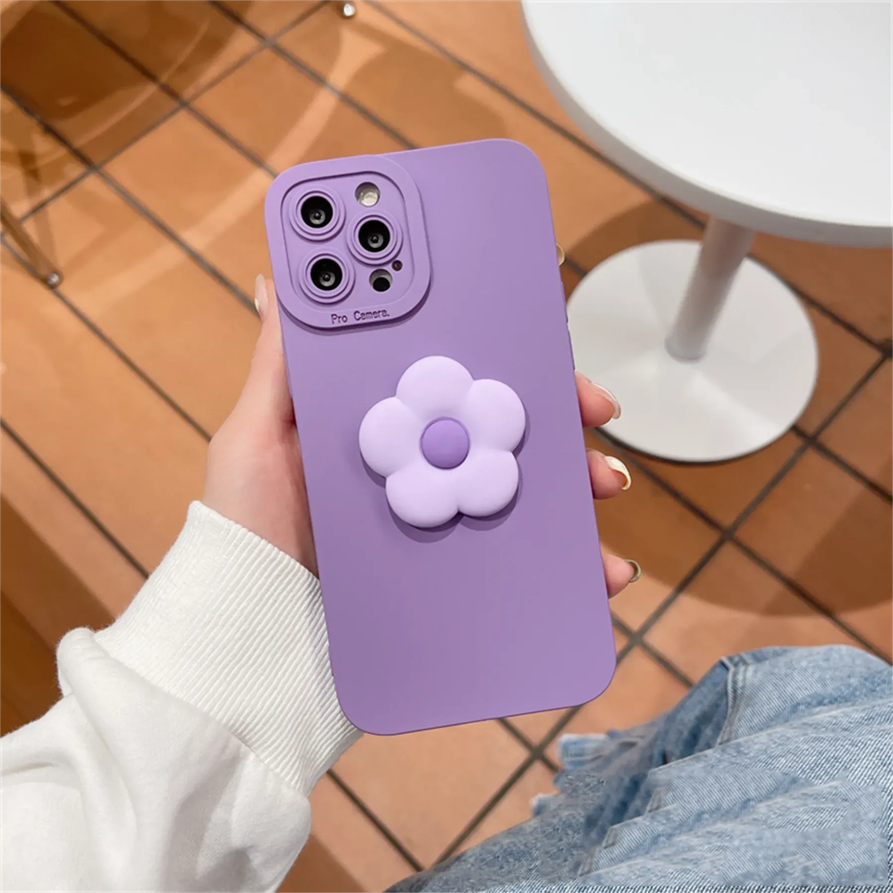 Cute 3D Flowers Phone Case Cover For iPhone 15 14 13 12 11 Pro Max Plus X XS XR