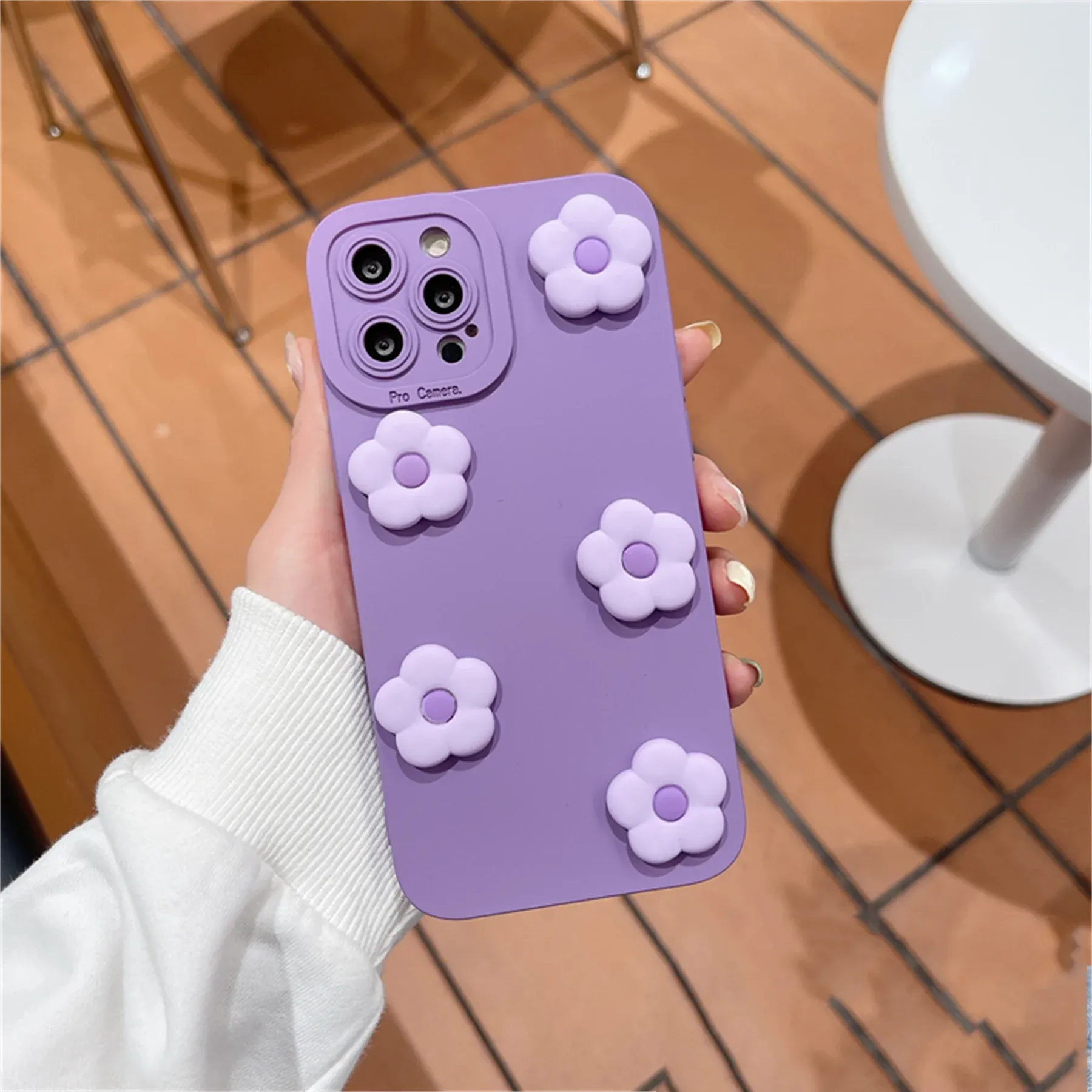 Cute 3D Flowers Phone Case Cover For iPhone 15 14 13 12 11 Pro Max Plus X XS XR