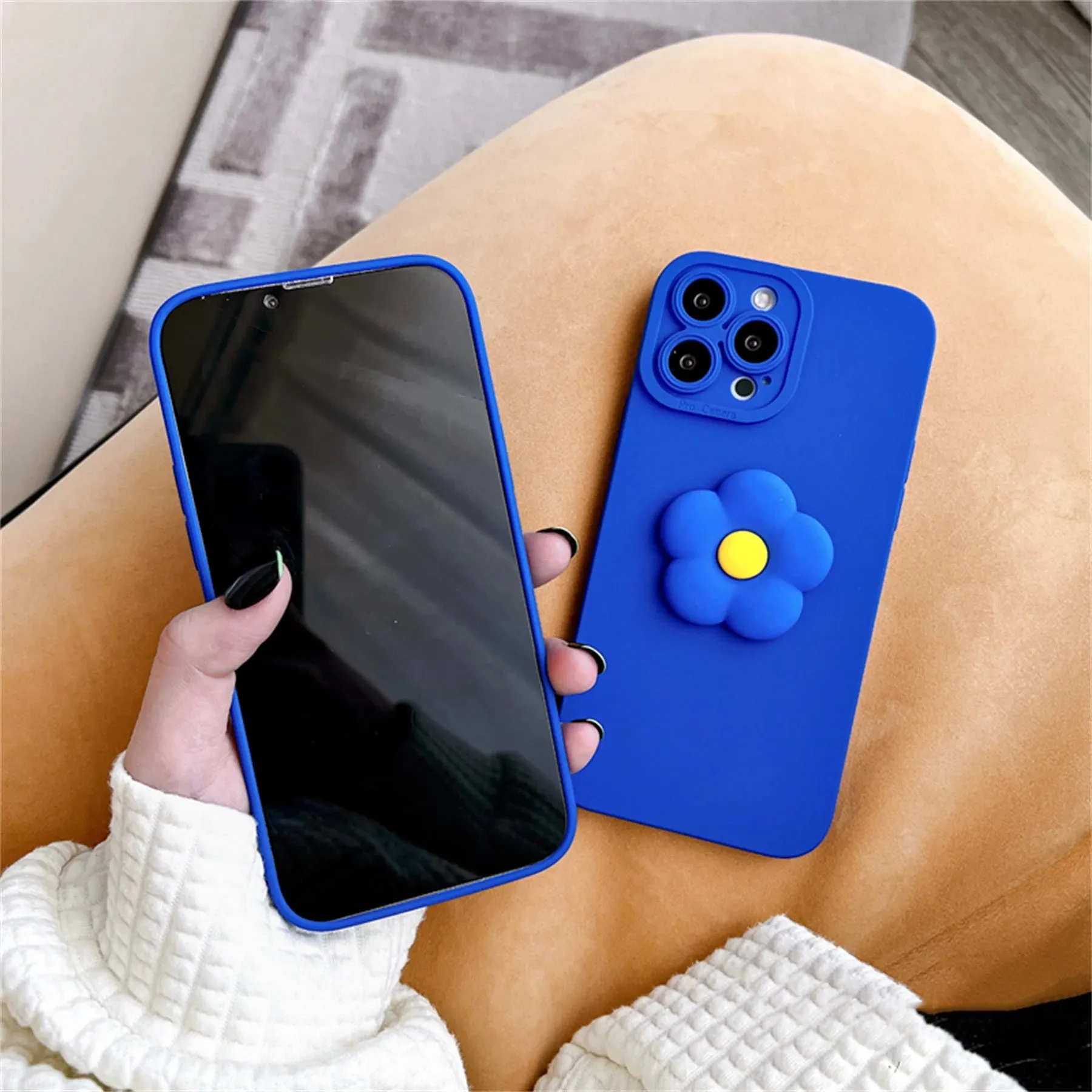 Cute 3D Flowers Phone Case Cover For iPhone 15 14 13 12 11 Pro Max Plus X XS XR