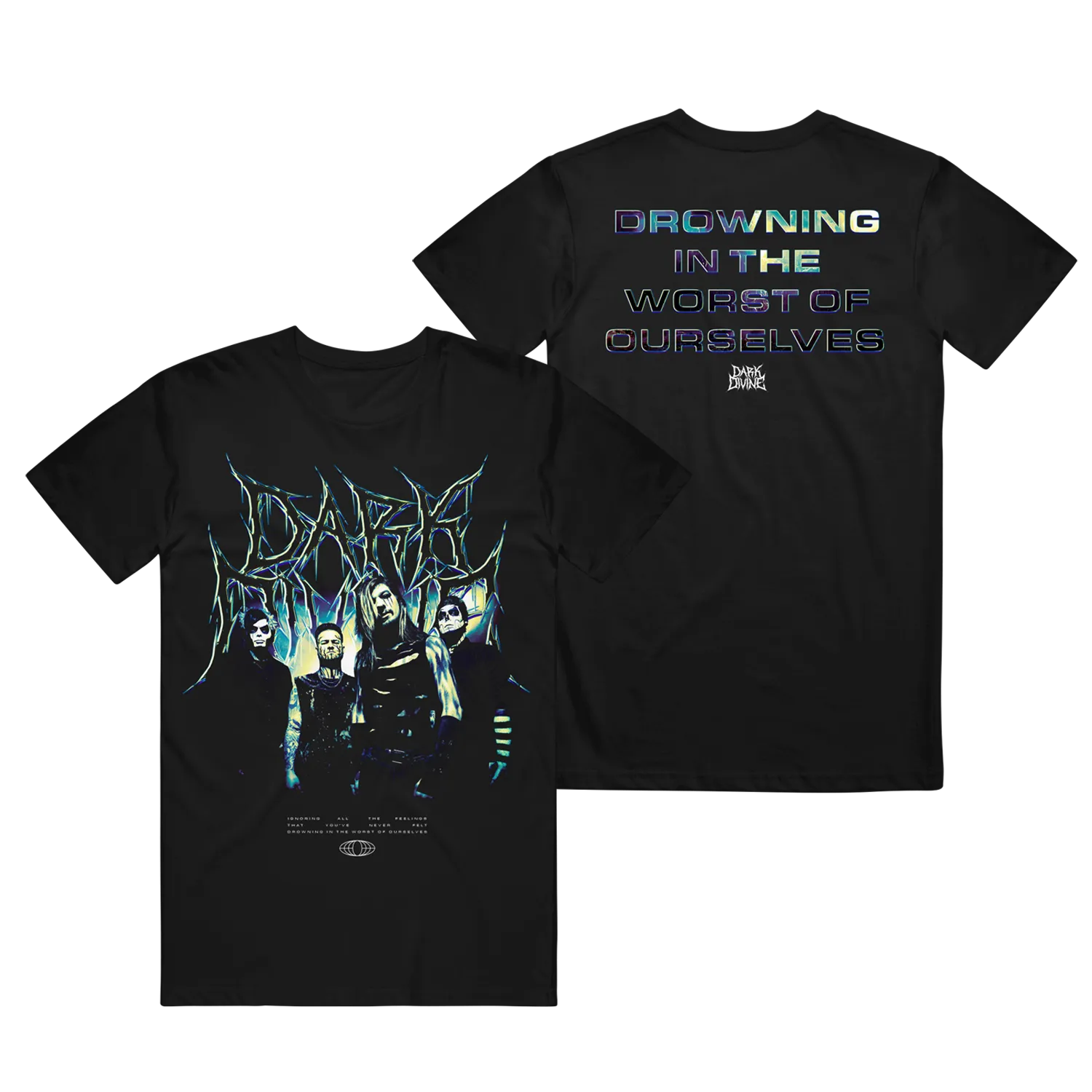 Dark Divine - Drown V2 - Black T-Shirt