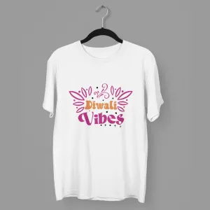 Diwali Vibes Round Neck Half Sleeve Classic T-Shirt