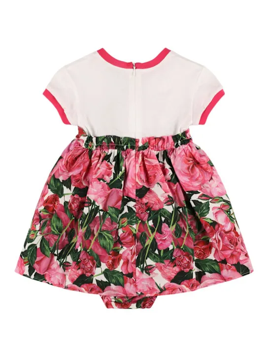 Dolce&amp;Gabbana   Printed cotton dress &amp; diaper cover 