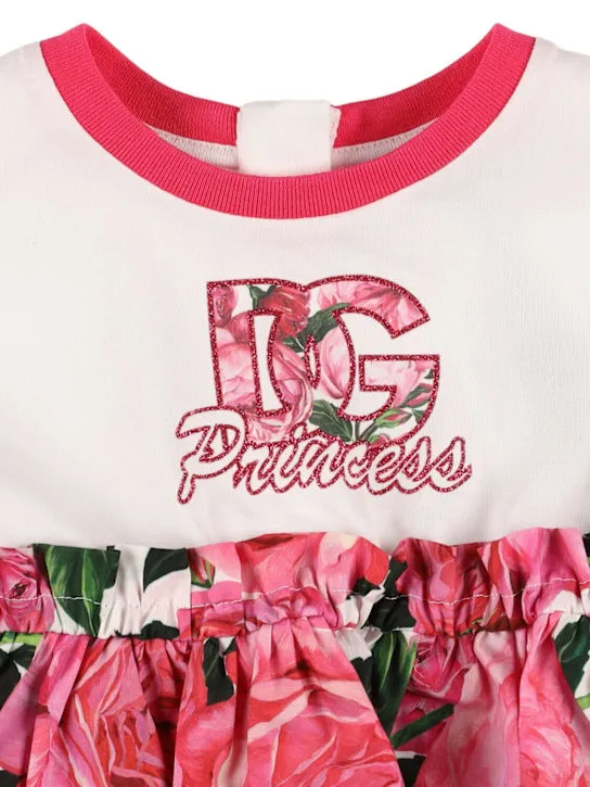 Dolce&amp;Gabbana   Printed cotton dress &amp; diaper cover 