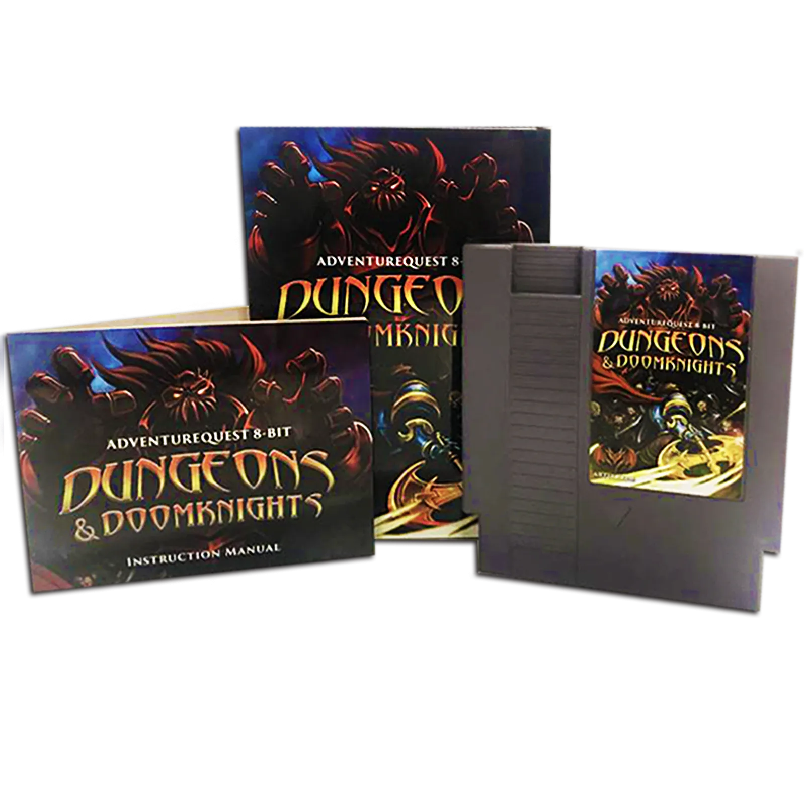 Dungeons & DoomKnights Gray NES Cartridge - Retro Edition
