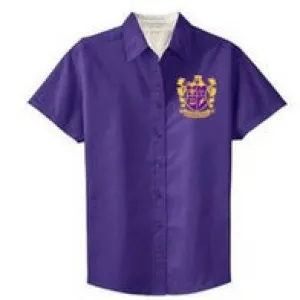 Edna Karr Ladies Twill Shirt (Available in Gold or Purple)