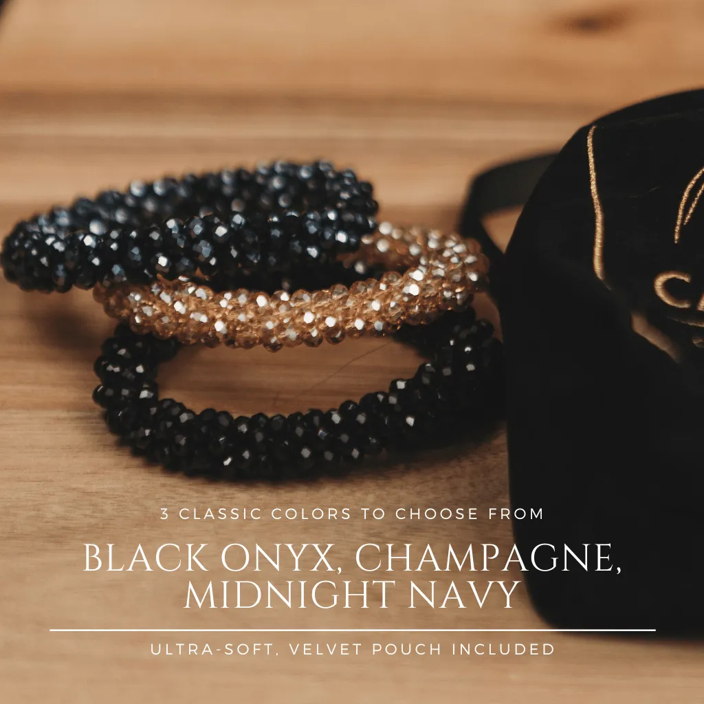 Elegant Beaded Scrunchies
