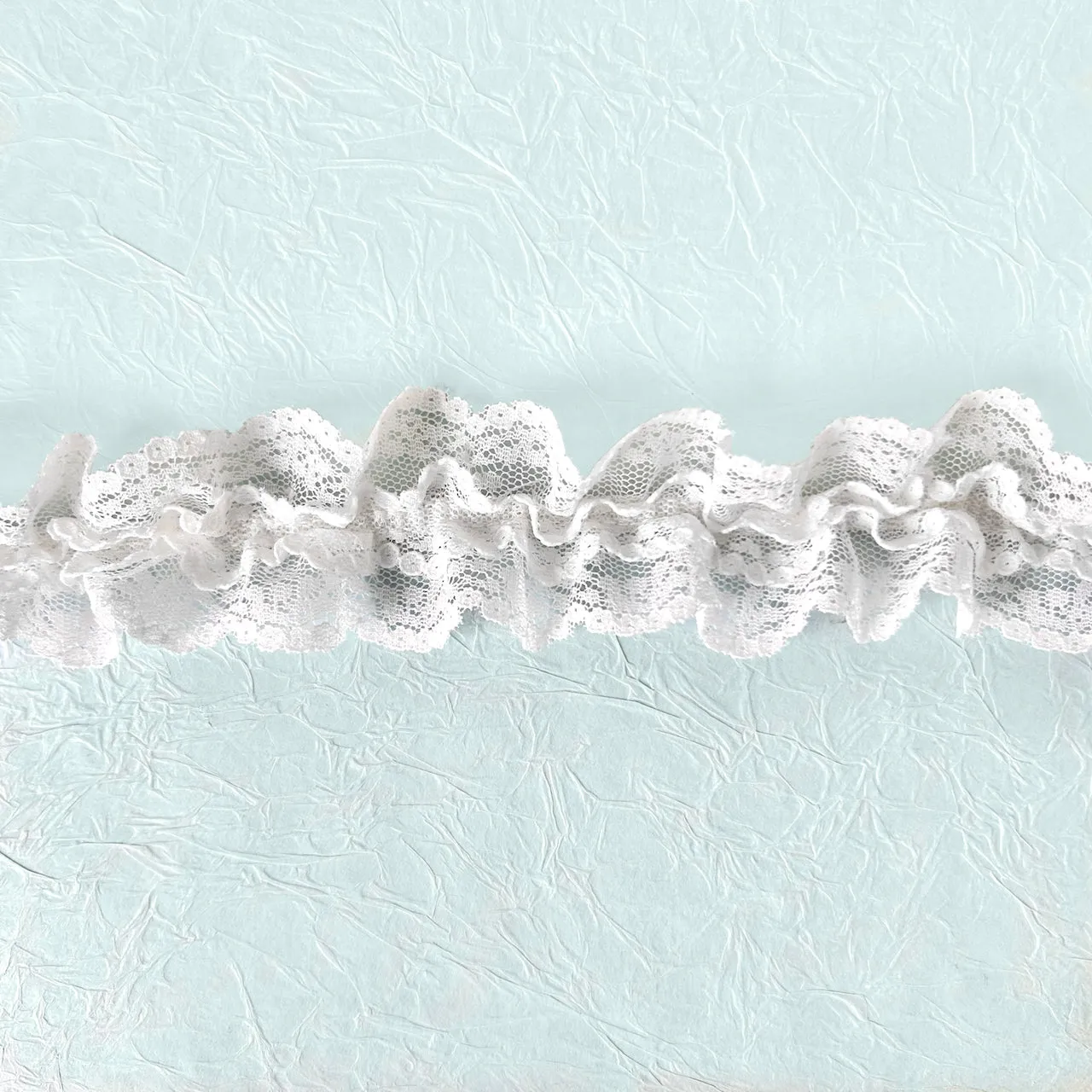Gathered Elastic Lace - Multiple Colors