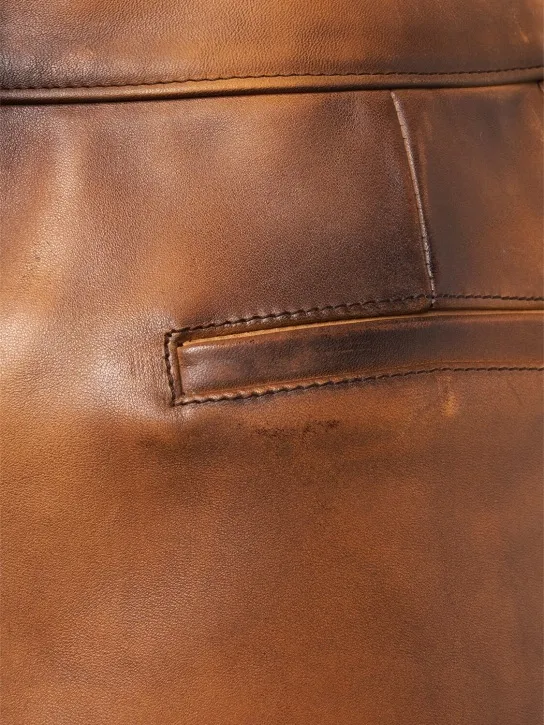 Giuseppe Di Morabito   Leather mini skirt 
