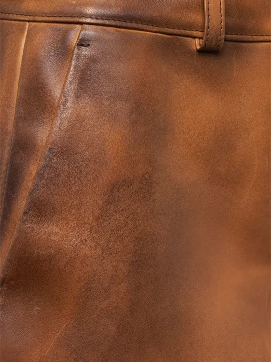 Giuseppe Di Morabito   Leather mini skirt 