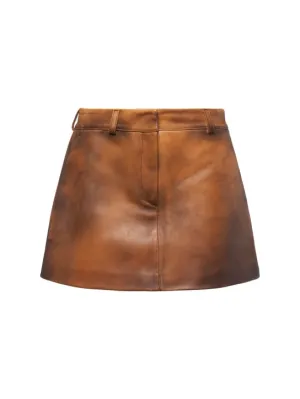 Giuseppe Di Morabito   Leather mini skirt 
