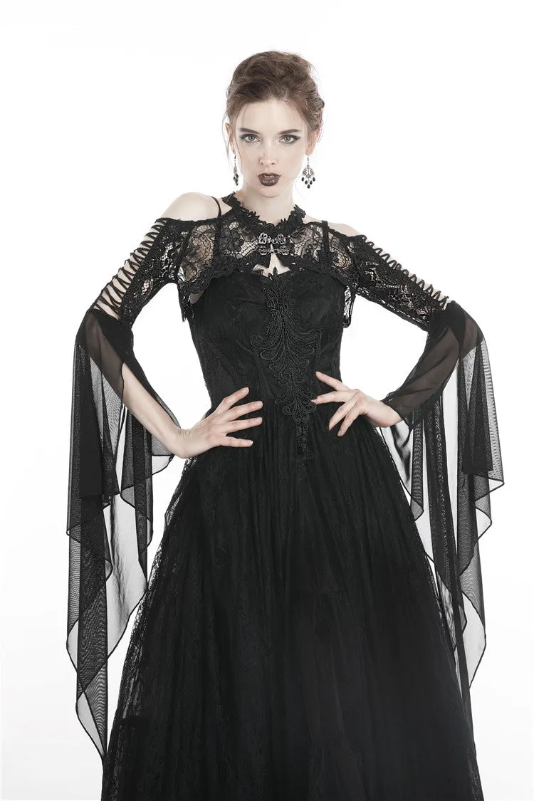 Gothic lace cape with sexy hollow BW059